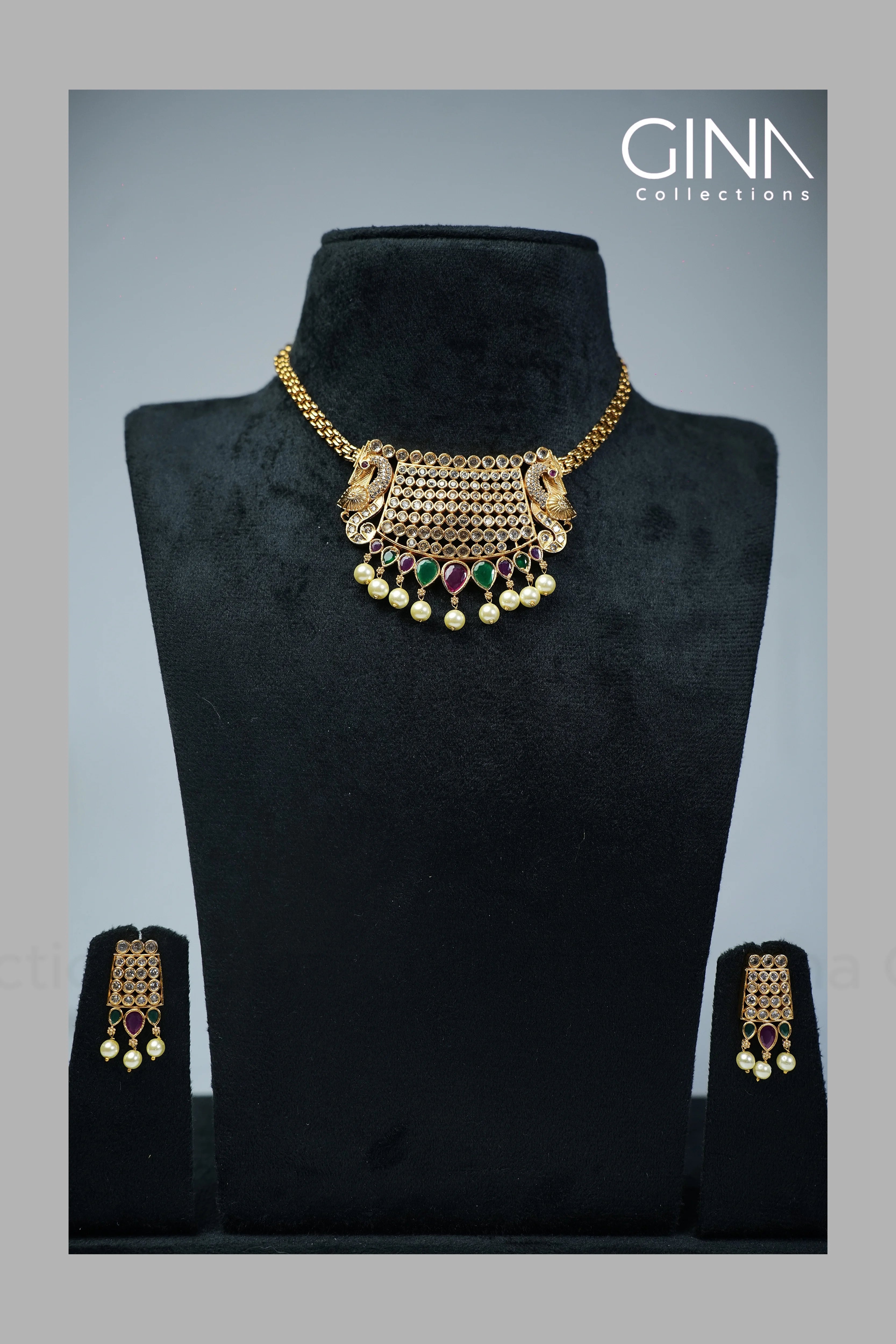 Antic Peacock Choker