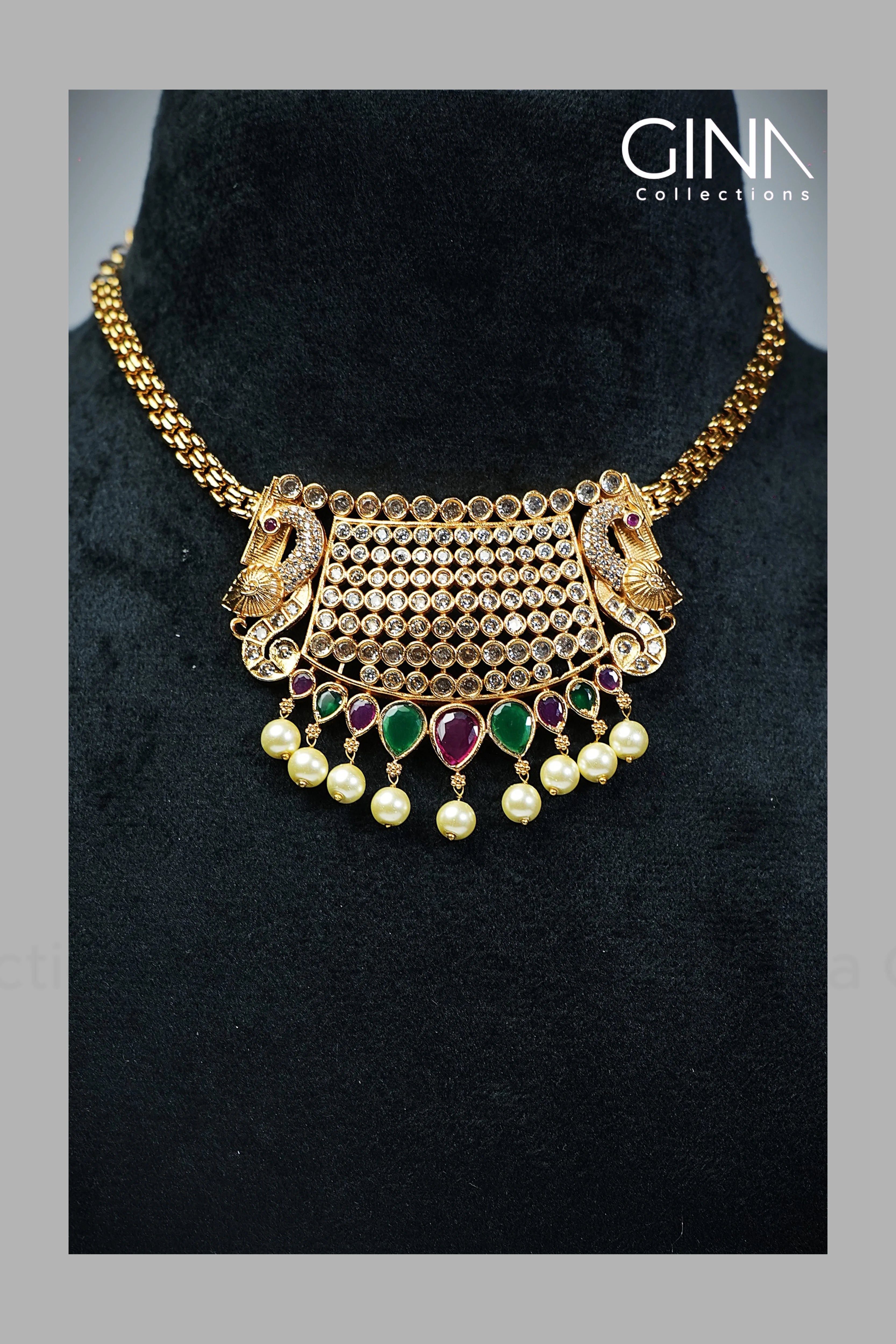 Antic Peacock Choker