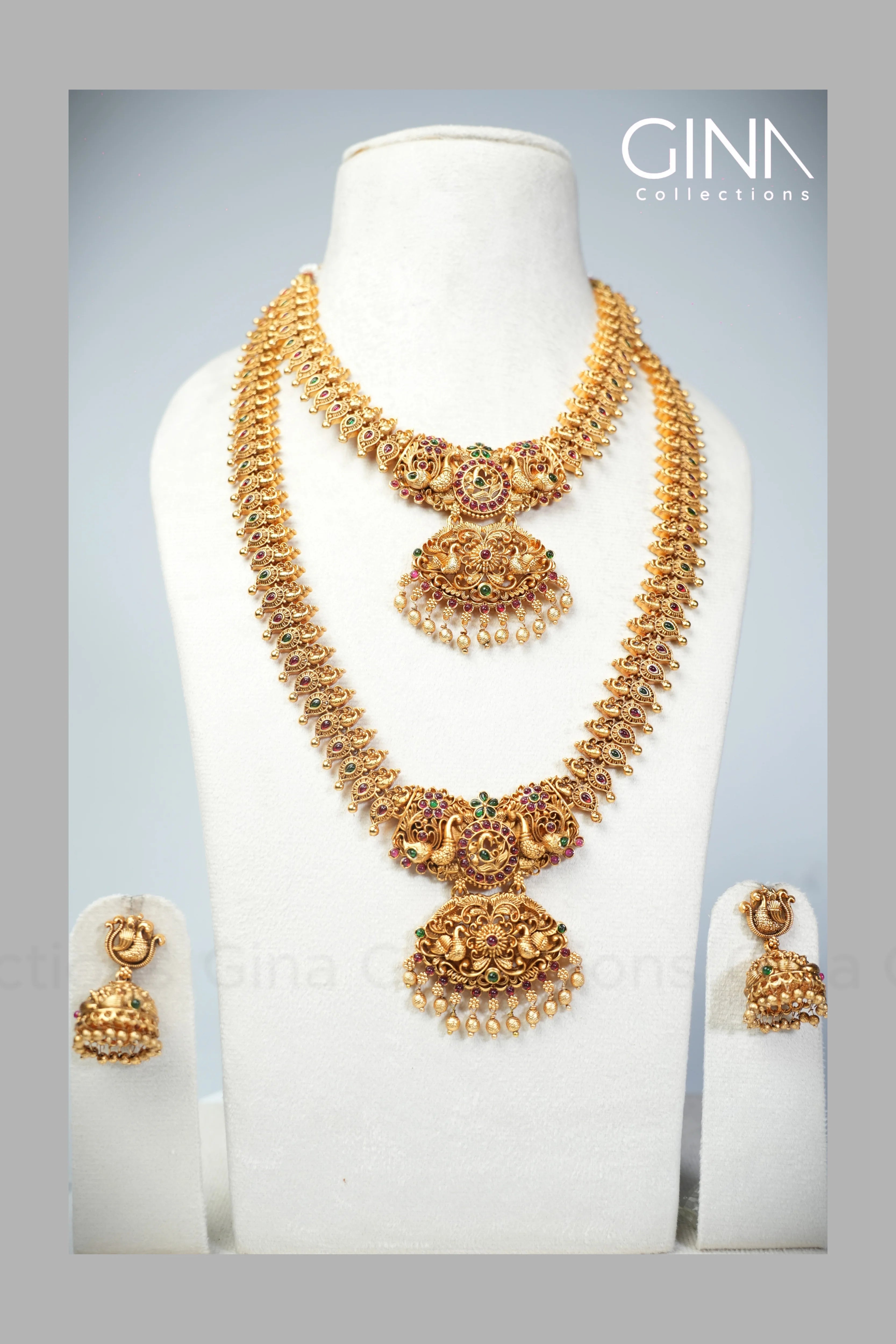 Bridal Combo-Featuring Lakshmi and Peacock motifs