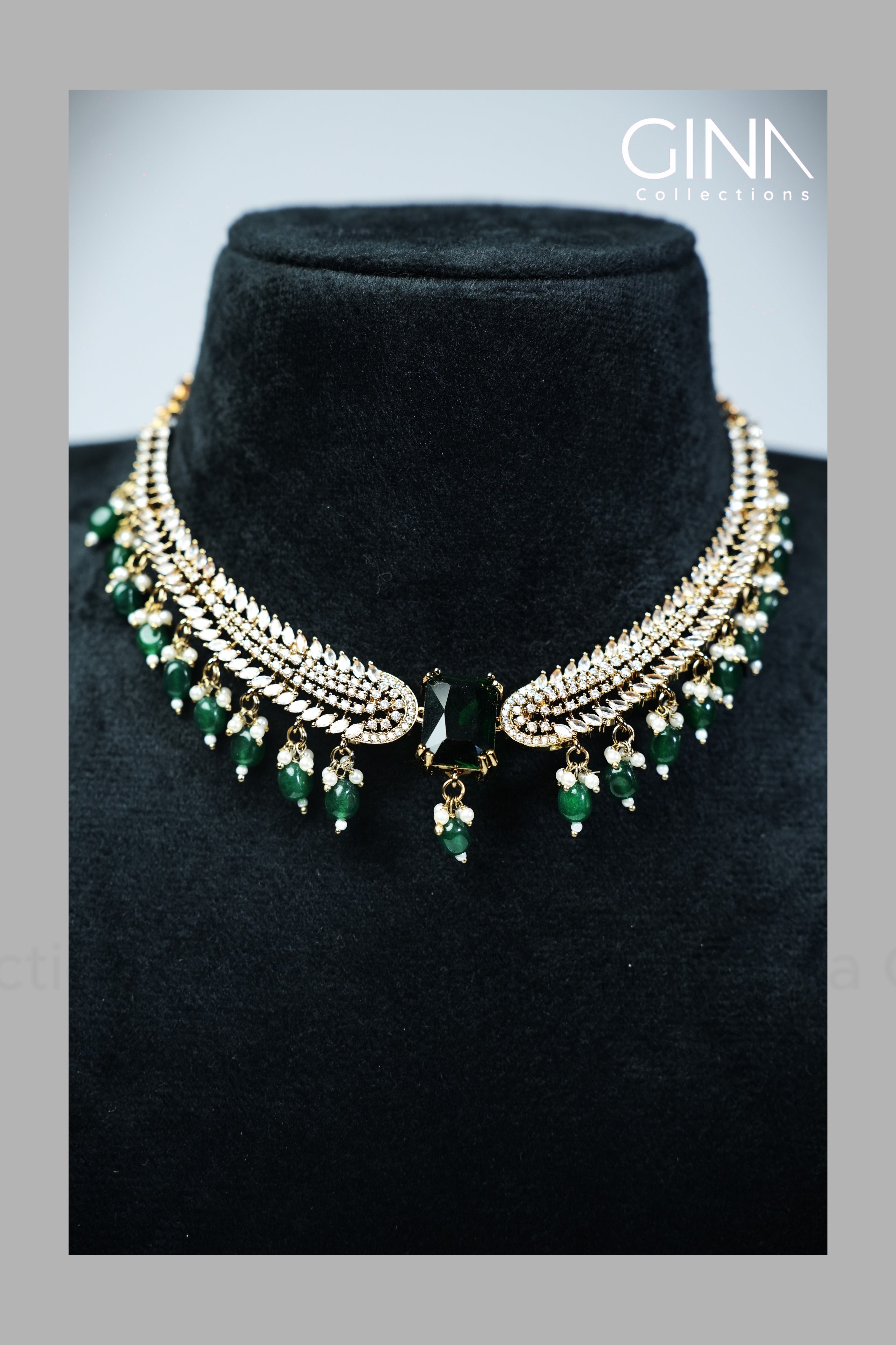 Emerald Oorja Hasli Victorian Necklace