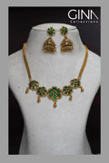 Kemp Emerald Floral Choker