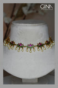 Lotus Pearl drops Choker