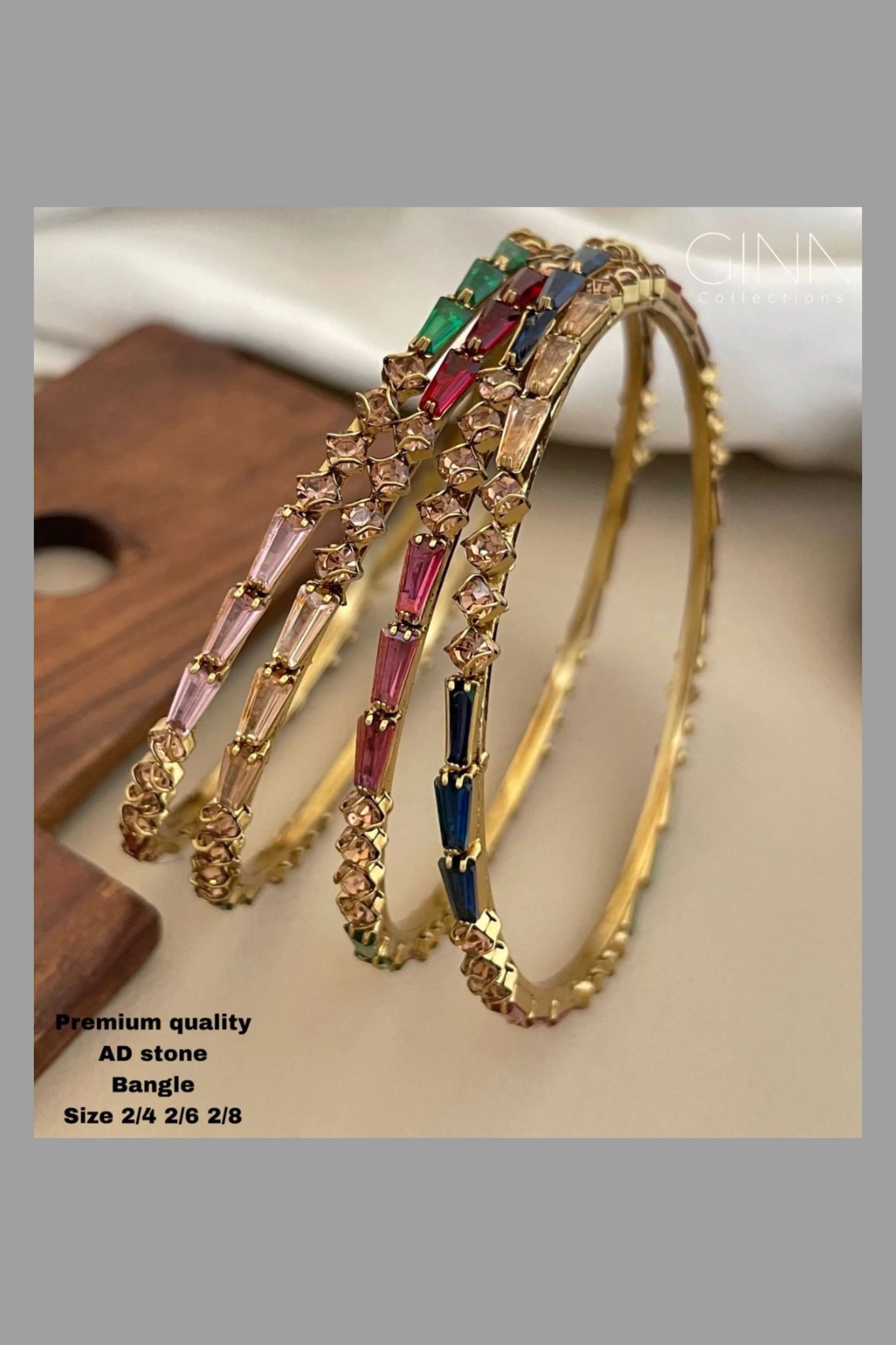 AD Stone Premium Bangles