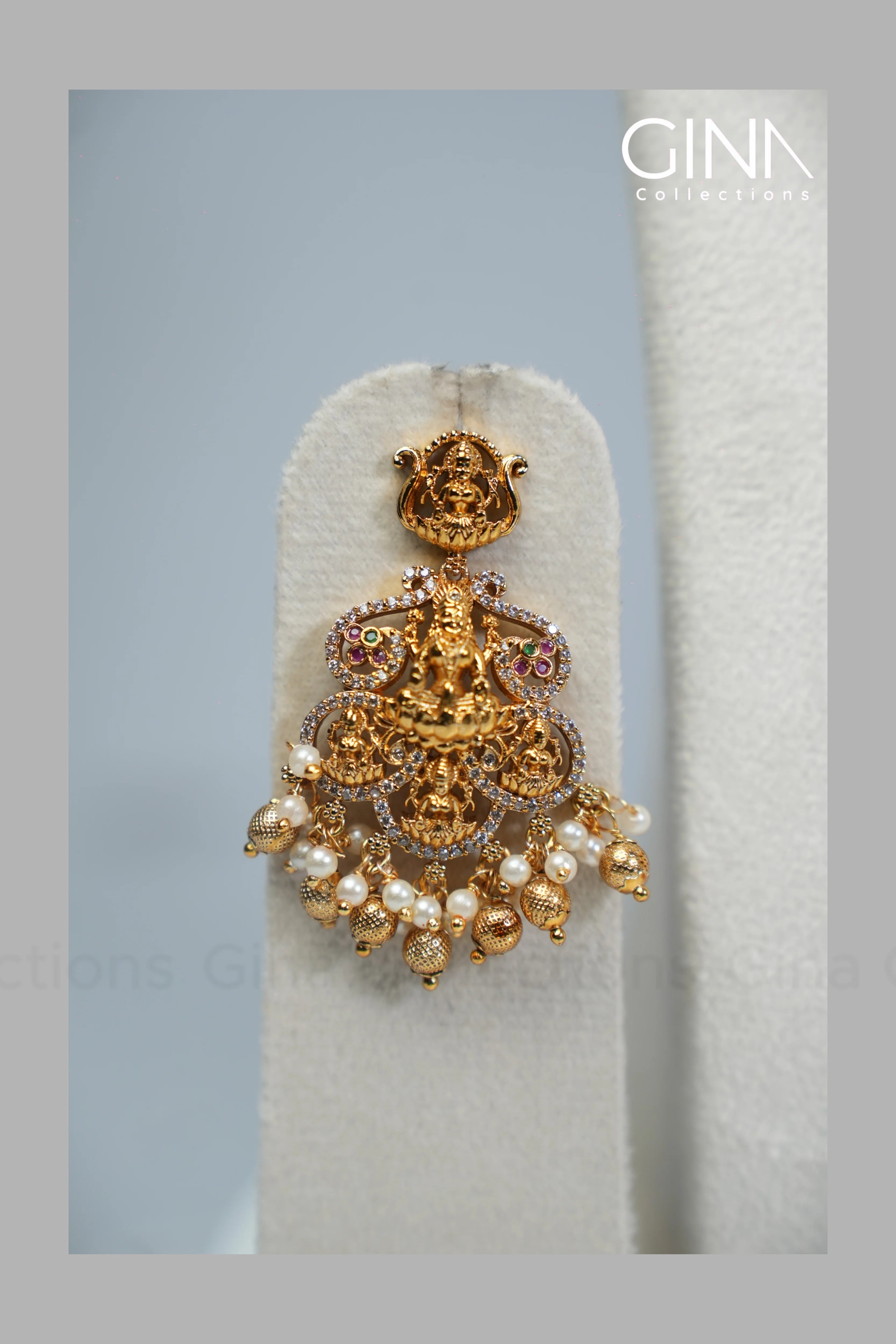 Pearl Mala with Lakshmi Pendant