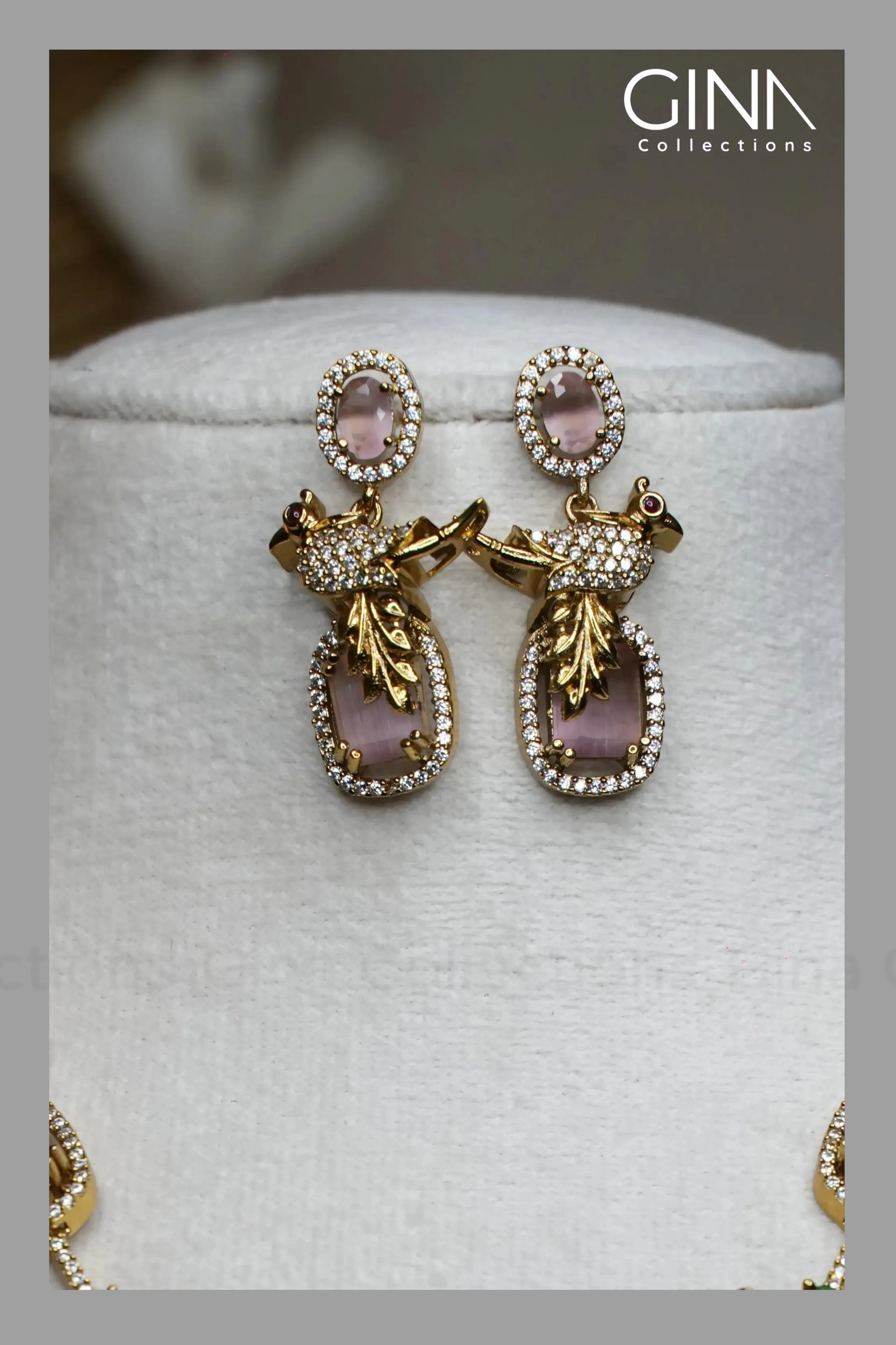 Pink Mint Bird Victorian