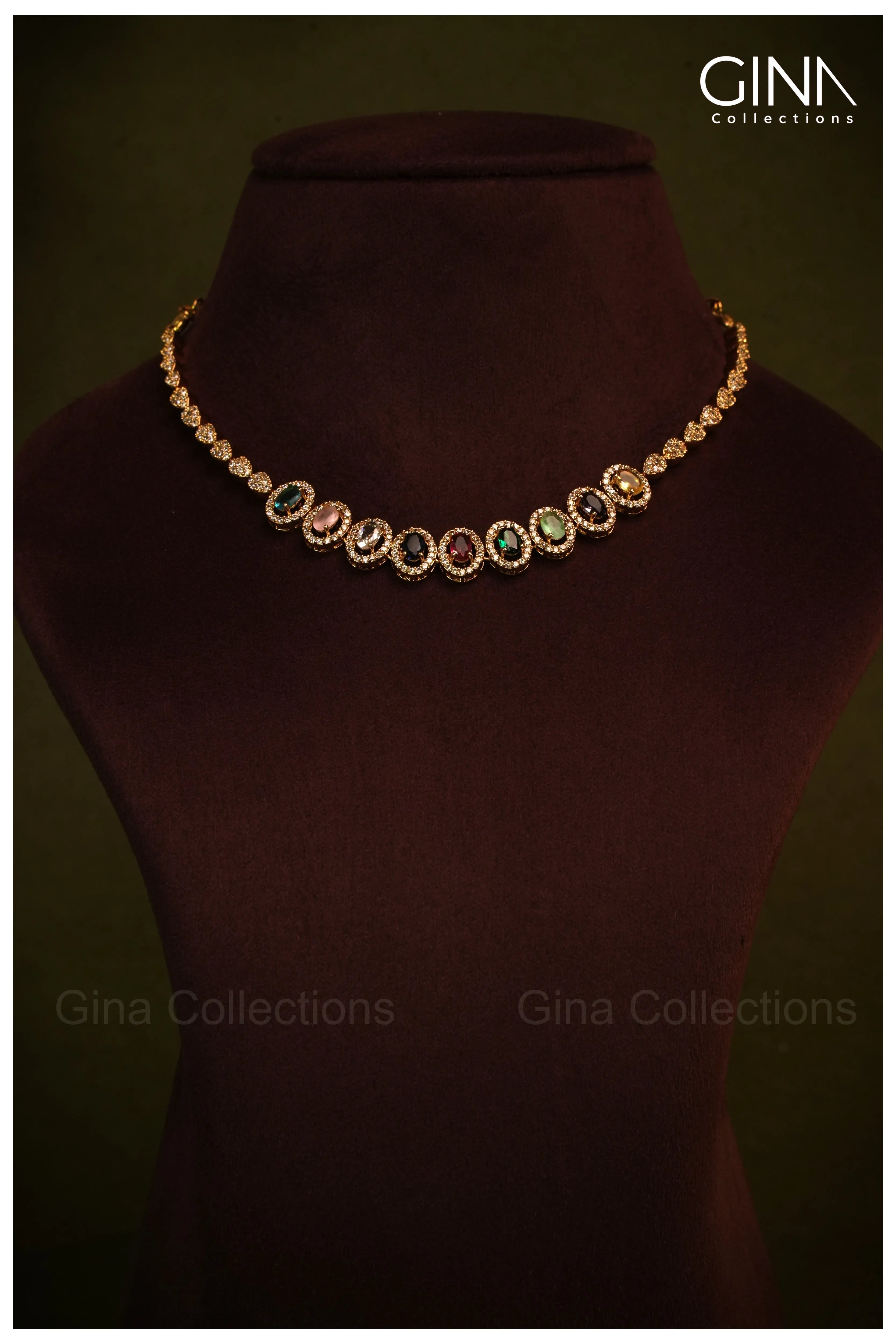 Premium Stunning Multi AD Necklace