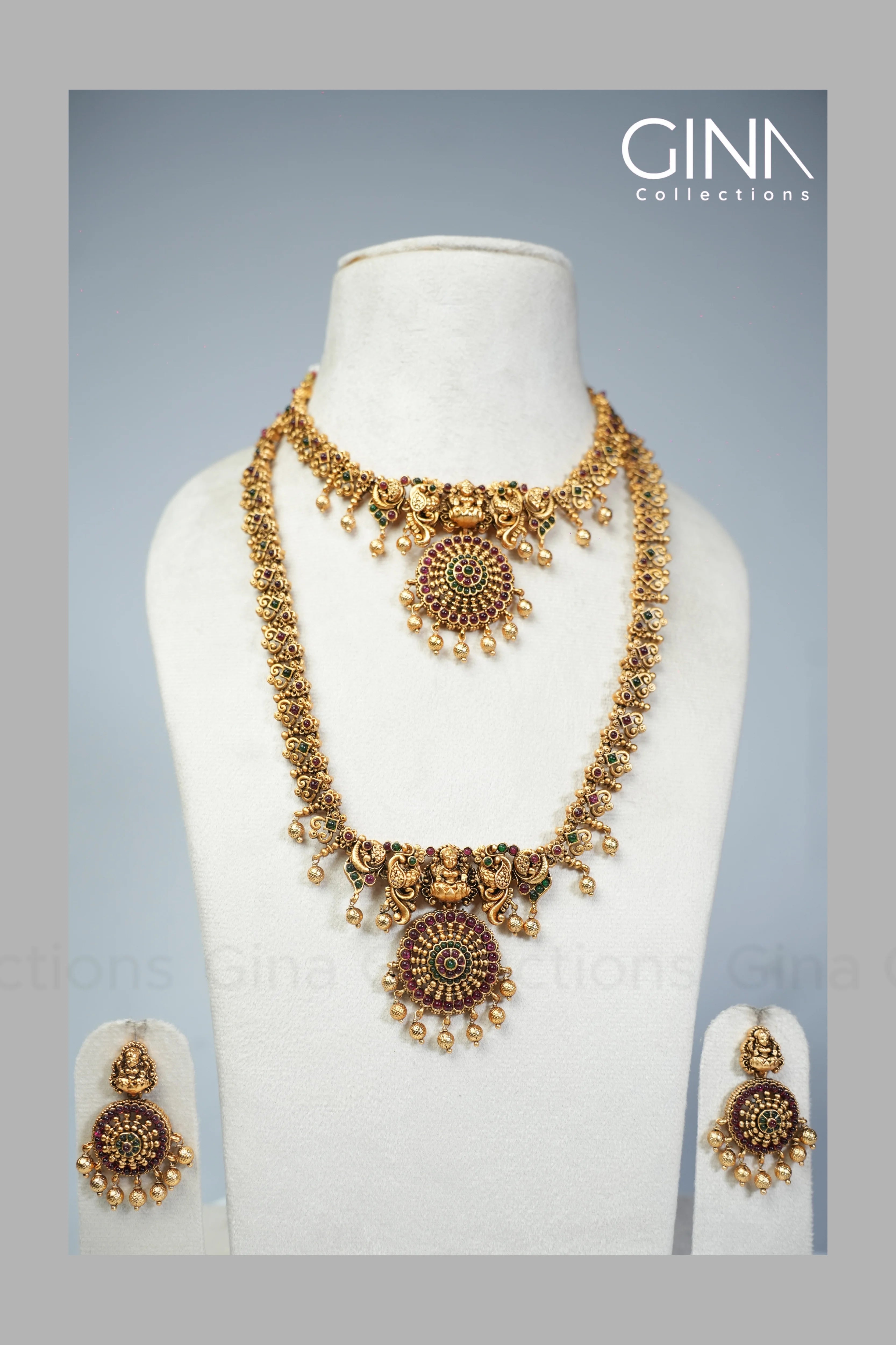 Semi Bridal Combo Lakshmi Necklace