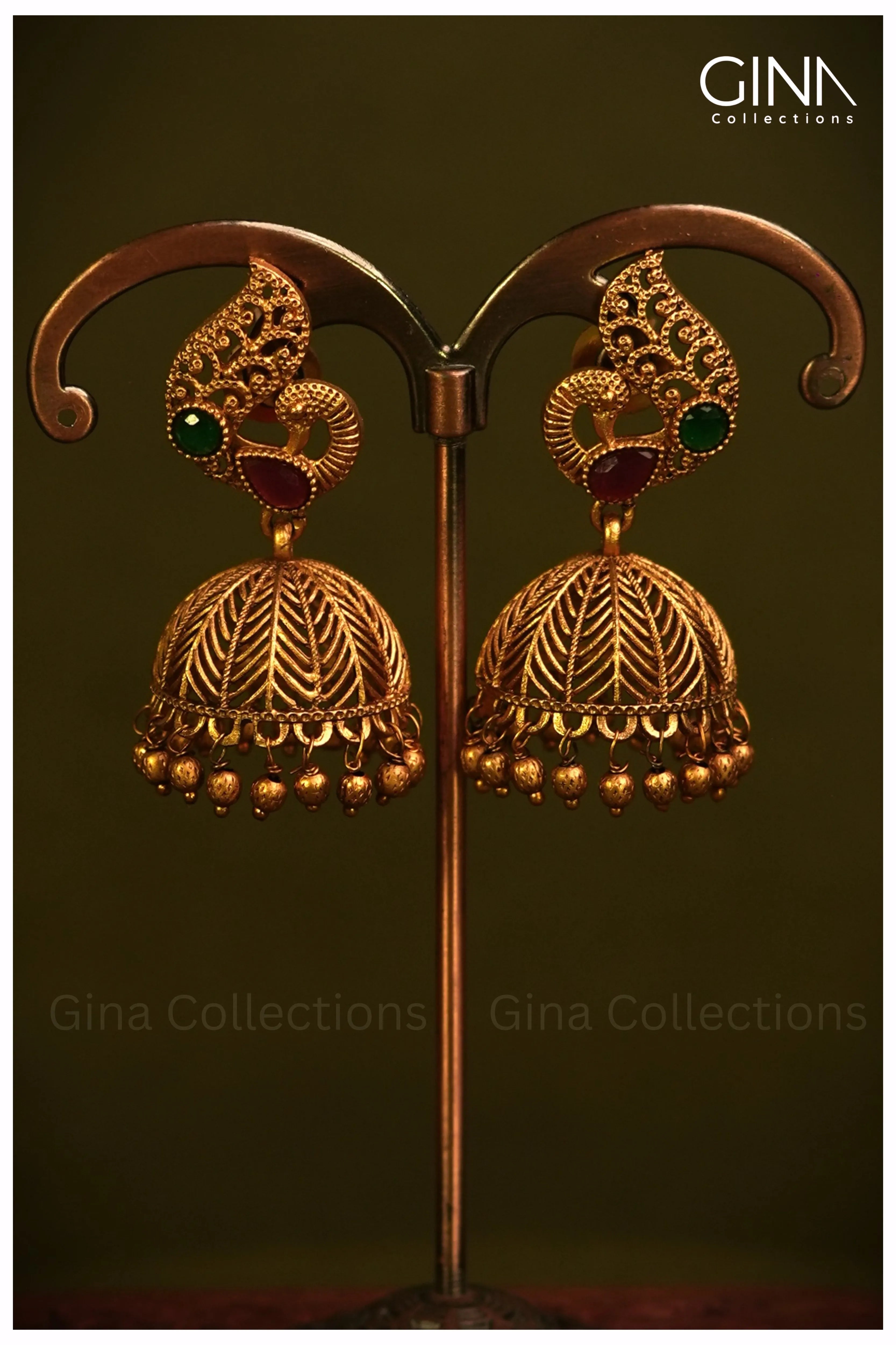 Mayura Antique Jhumkas