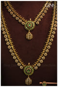 Bridal Set with Zircon and Emerald Stone embelishments