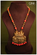Pavalam Haram with Lakshmi Pendant