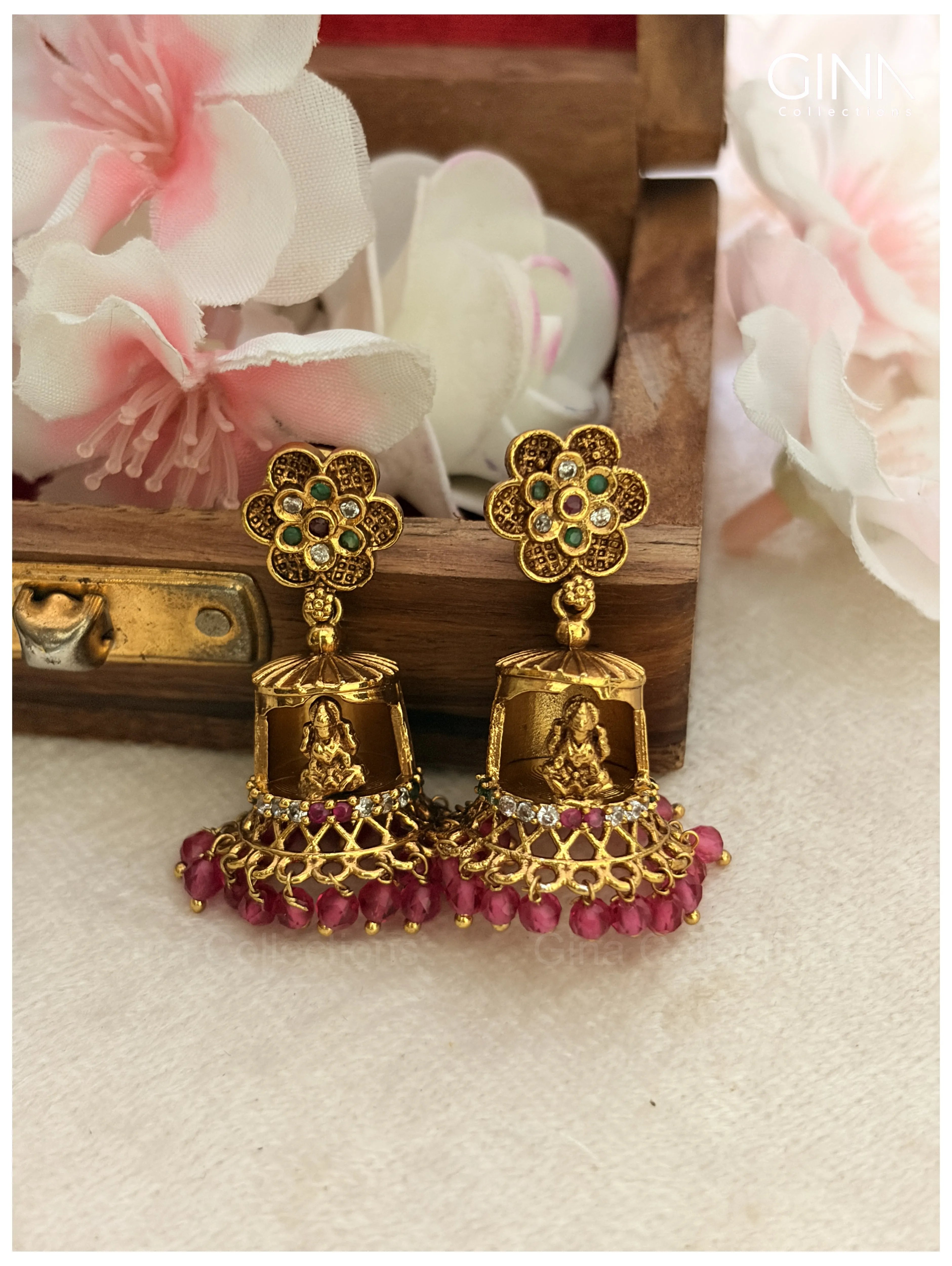 Goddess Floral Jhumkas