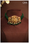 Lakshmi Emerald Beads Choker