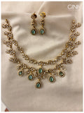Double Layered Sea Green Victorian Set