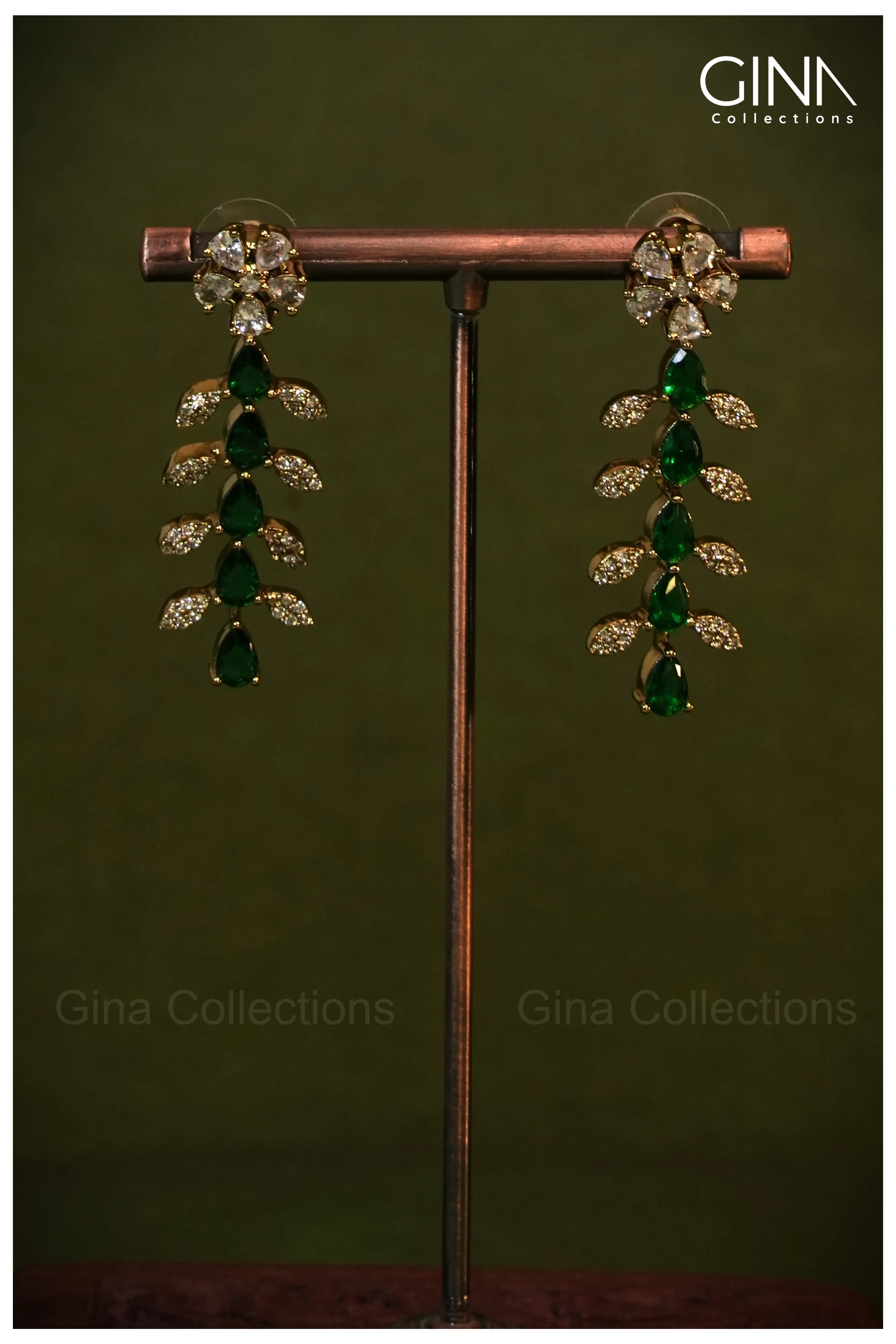 Emerald Plaid Elegant Necklace