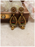 Meenakari Chalkra Jhumkas
