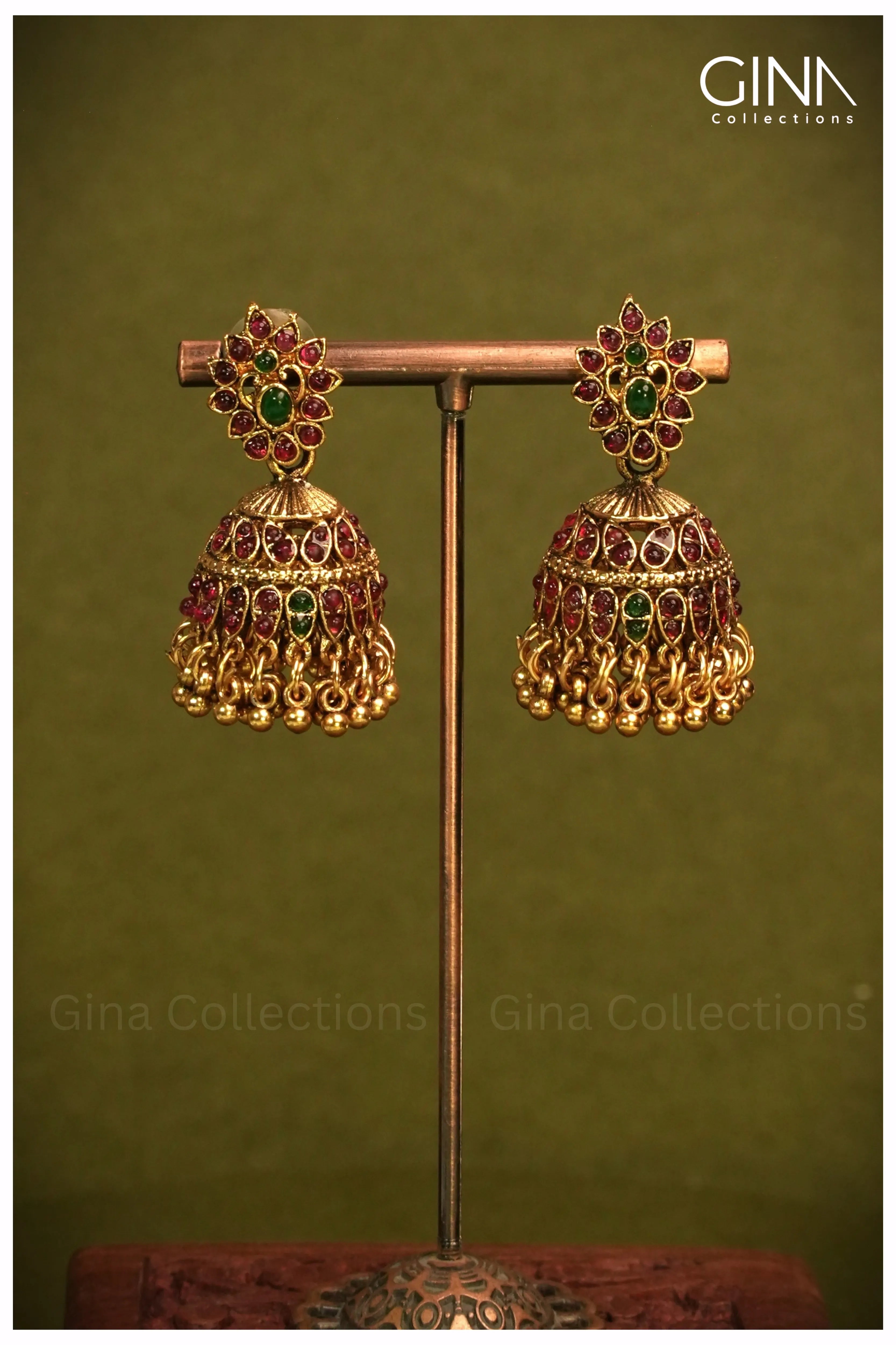 Gold Plated Multi Stones Necklace