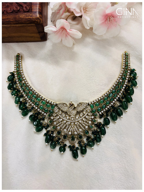 All Green Emerald Bridal Victorian Kanti