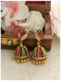 Meenakari Lilly Jhumkas