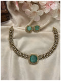 Premiuim Mint Green Choker cum Necklace