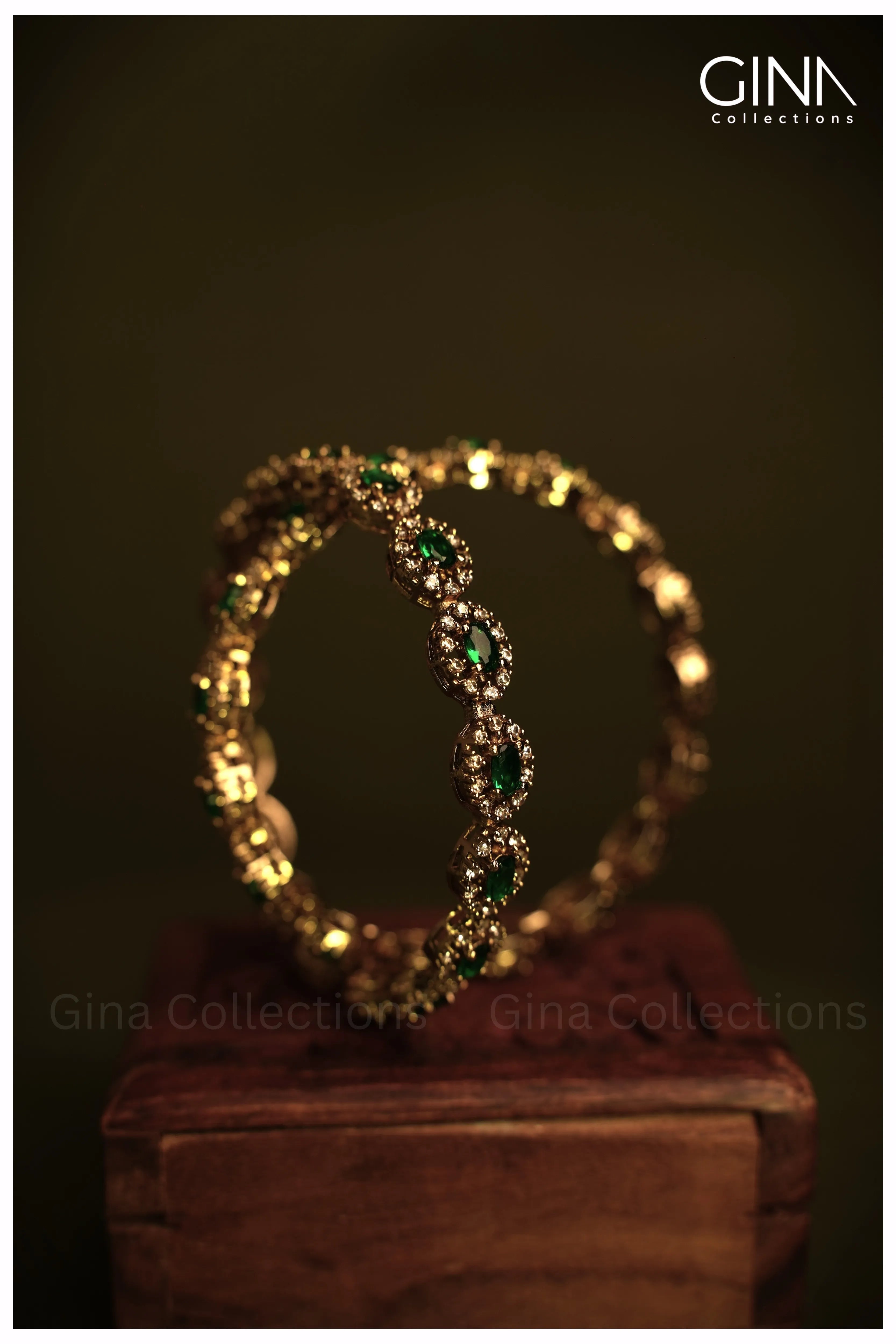 Emerald Victorian Bangles