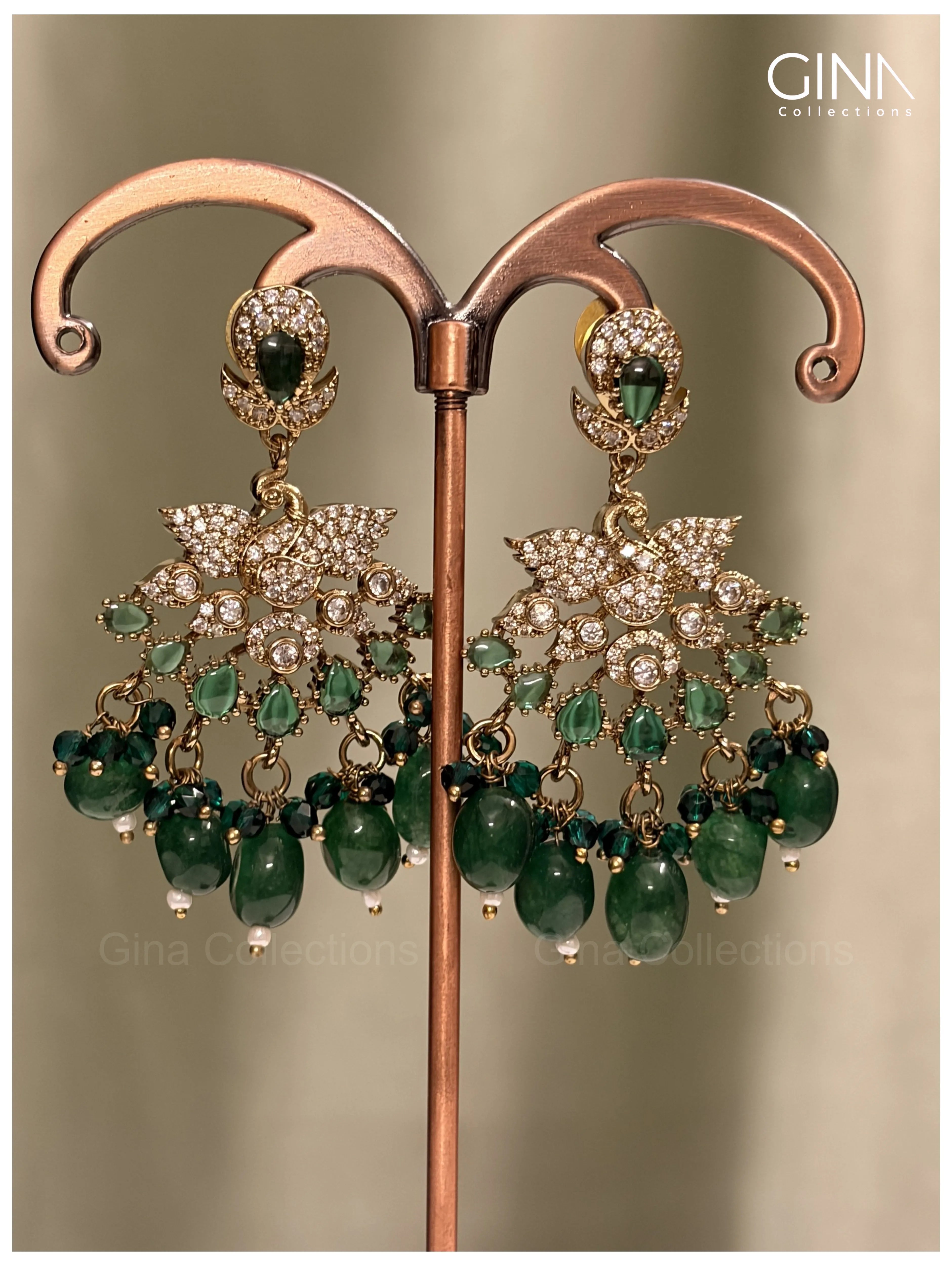 All Green Emerald Bridal Victorian Kanti