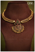 Gold Plated Multi Stones Necklace