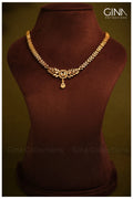 Sleek Necklace with AD Pendant Necklace