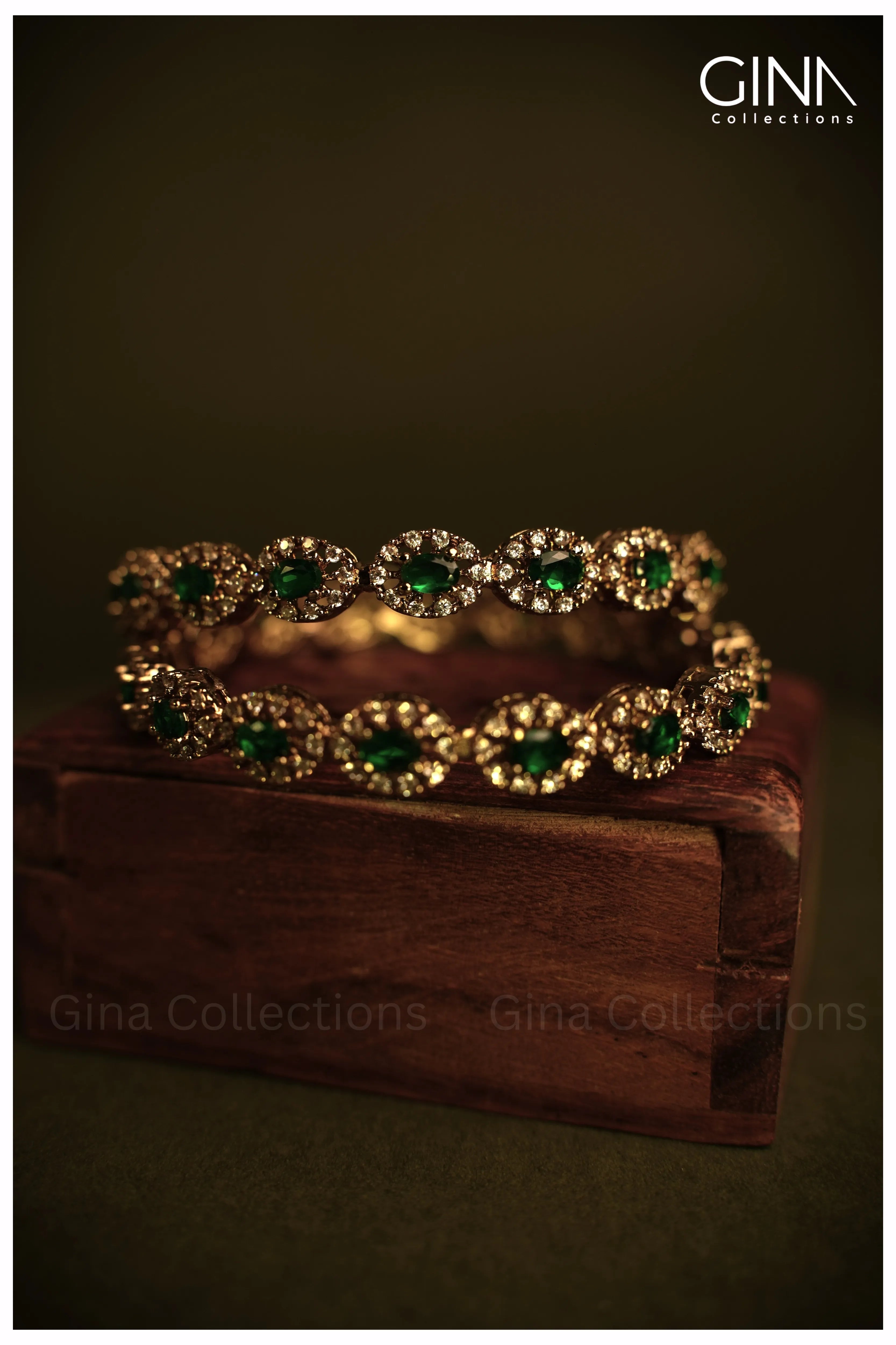 Emerald Victorian Bangles