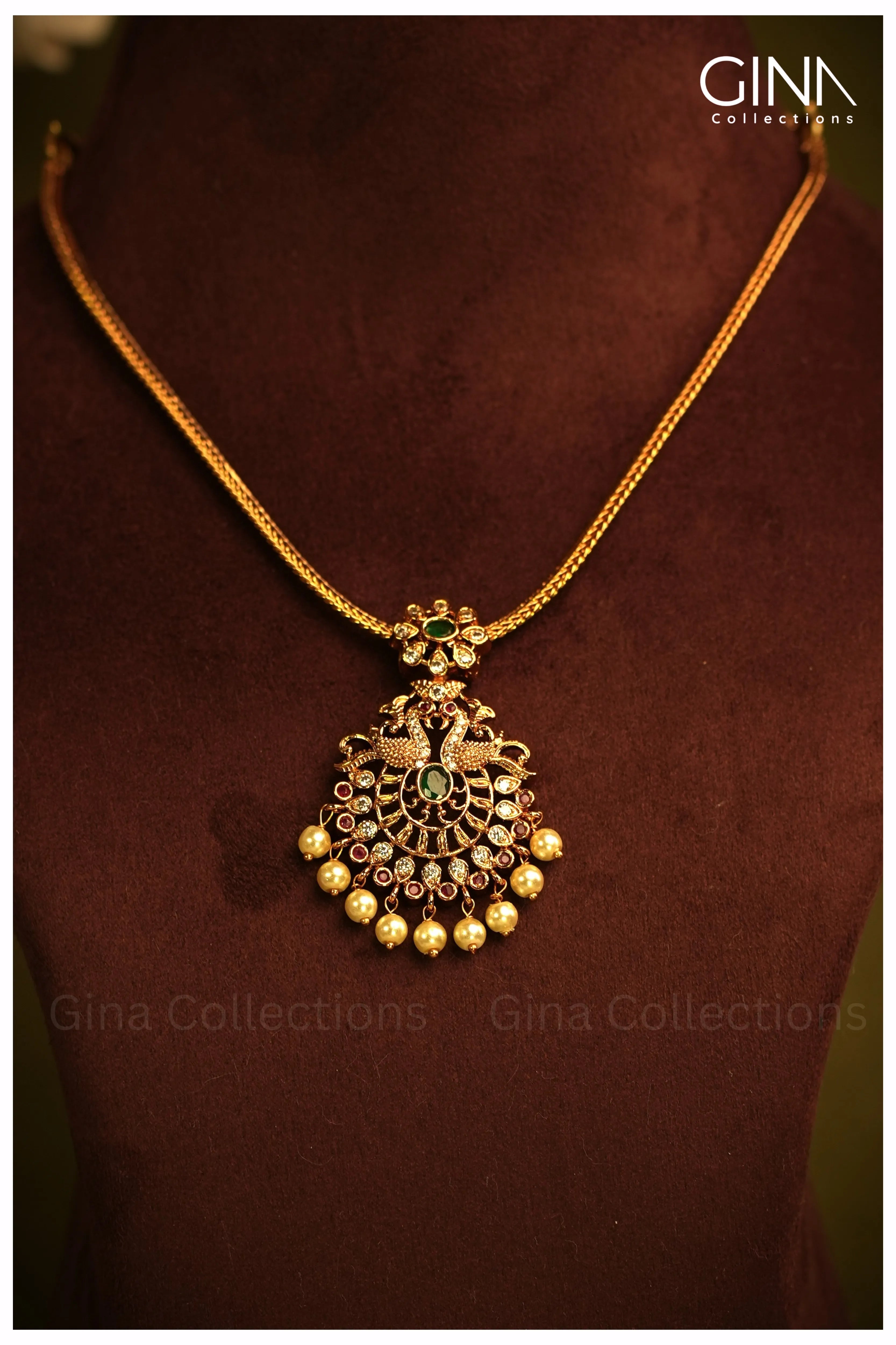 Attigai with Pearl Drops Necklace