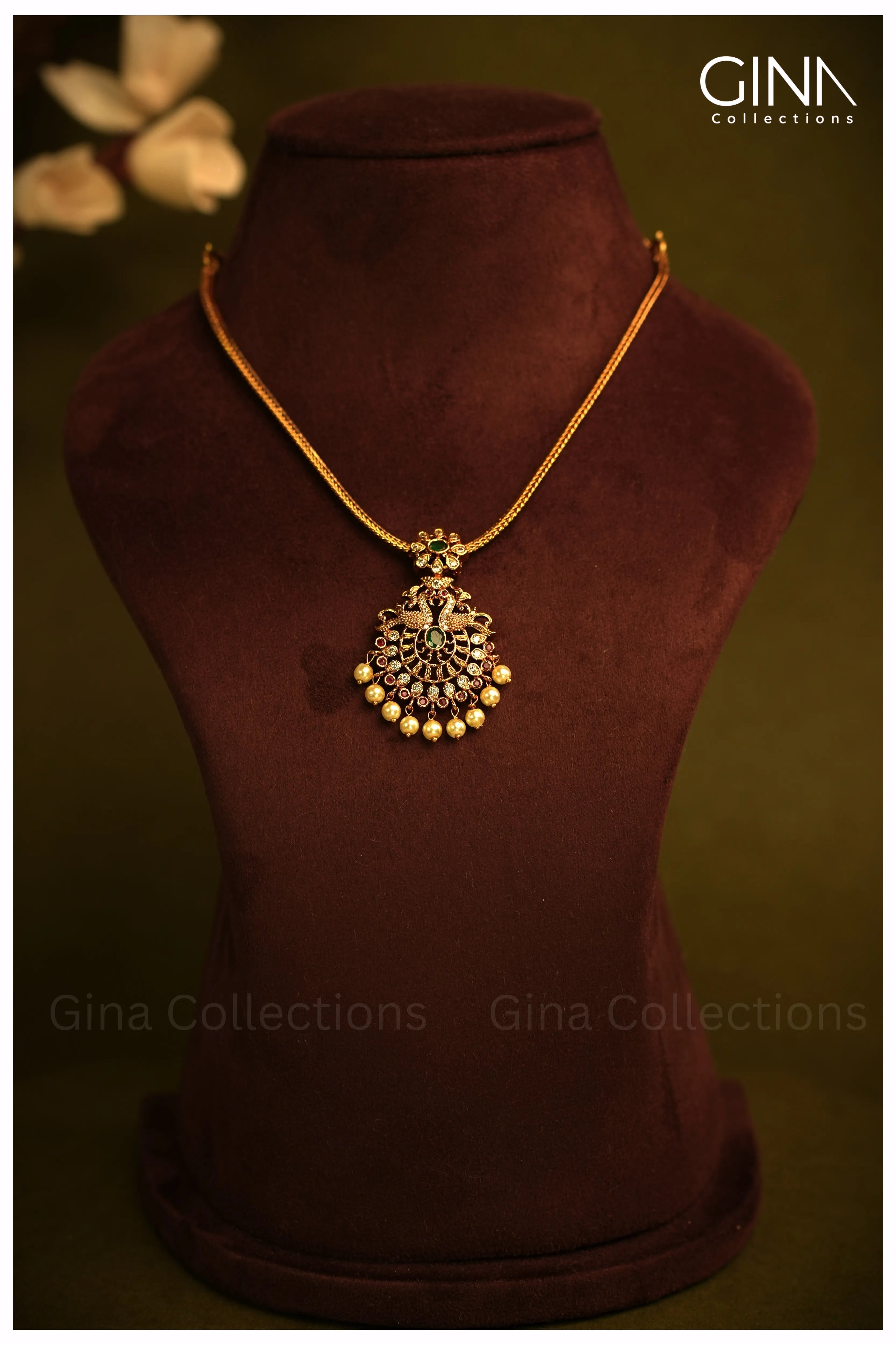 Attigai with Pearl Drops Necklace