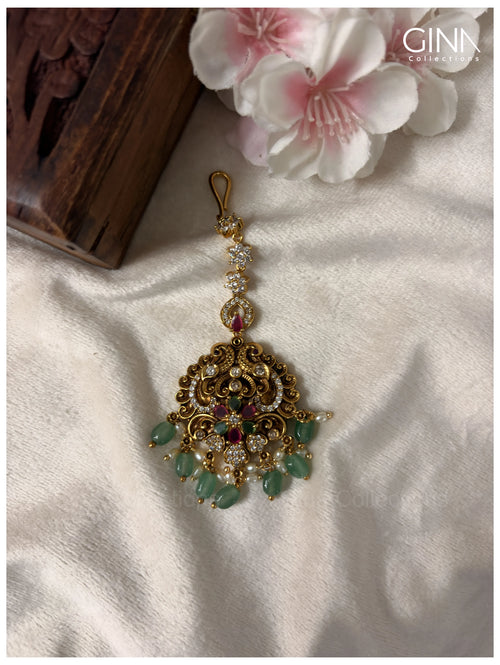 Antique Lakshmi Mayuri Maan Tikka