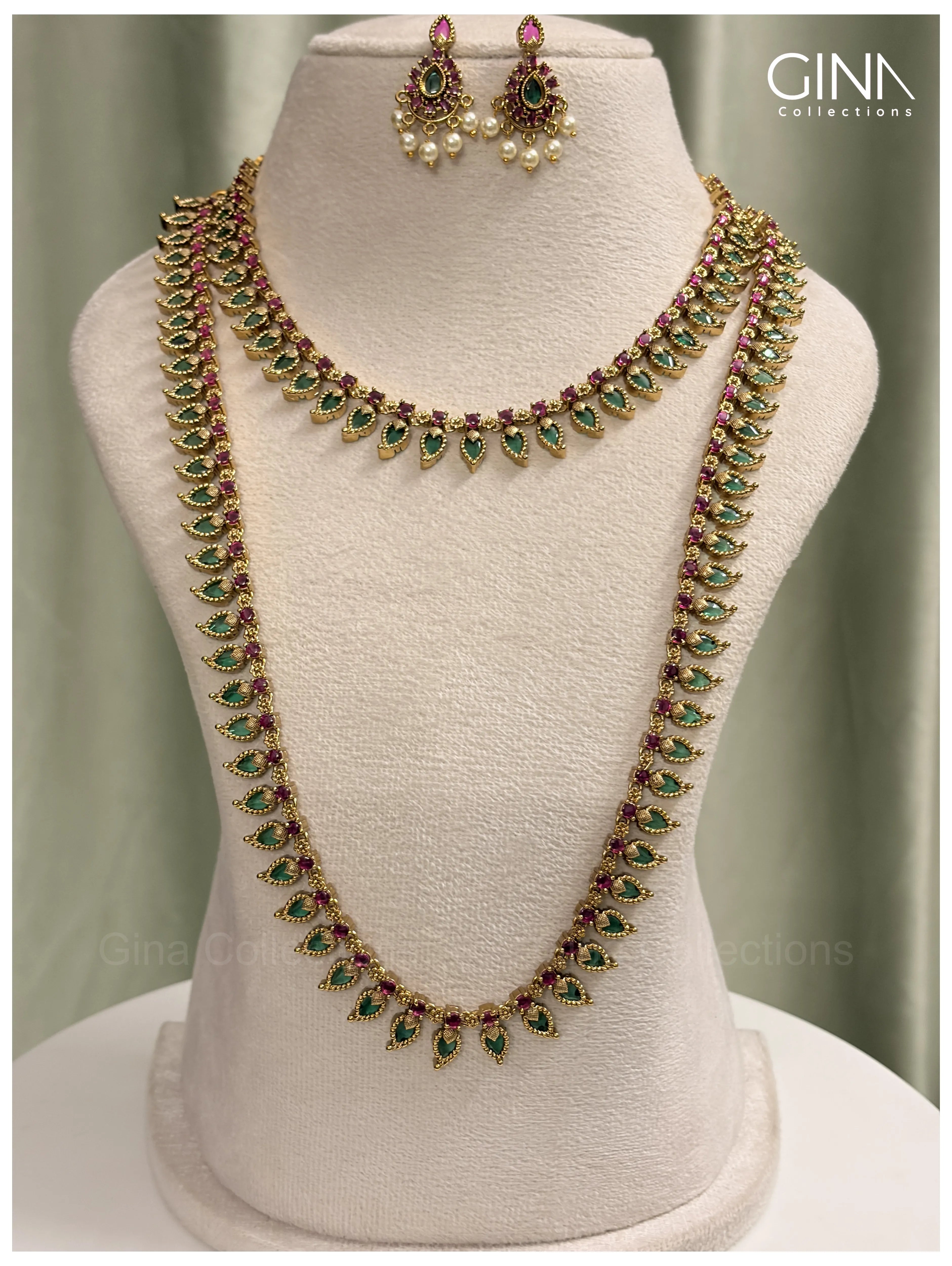 Ultra Premiuim Palaka Set -Necklace and Haram