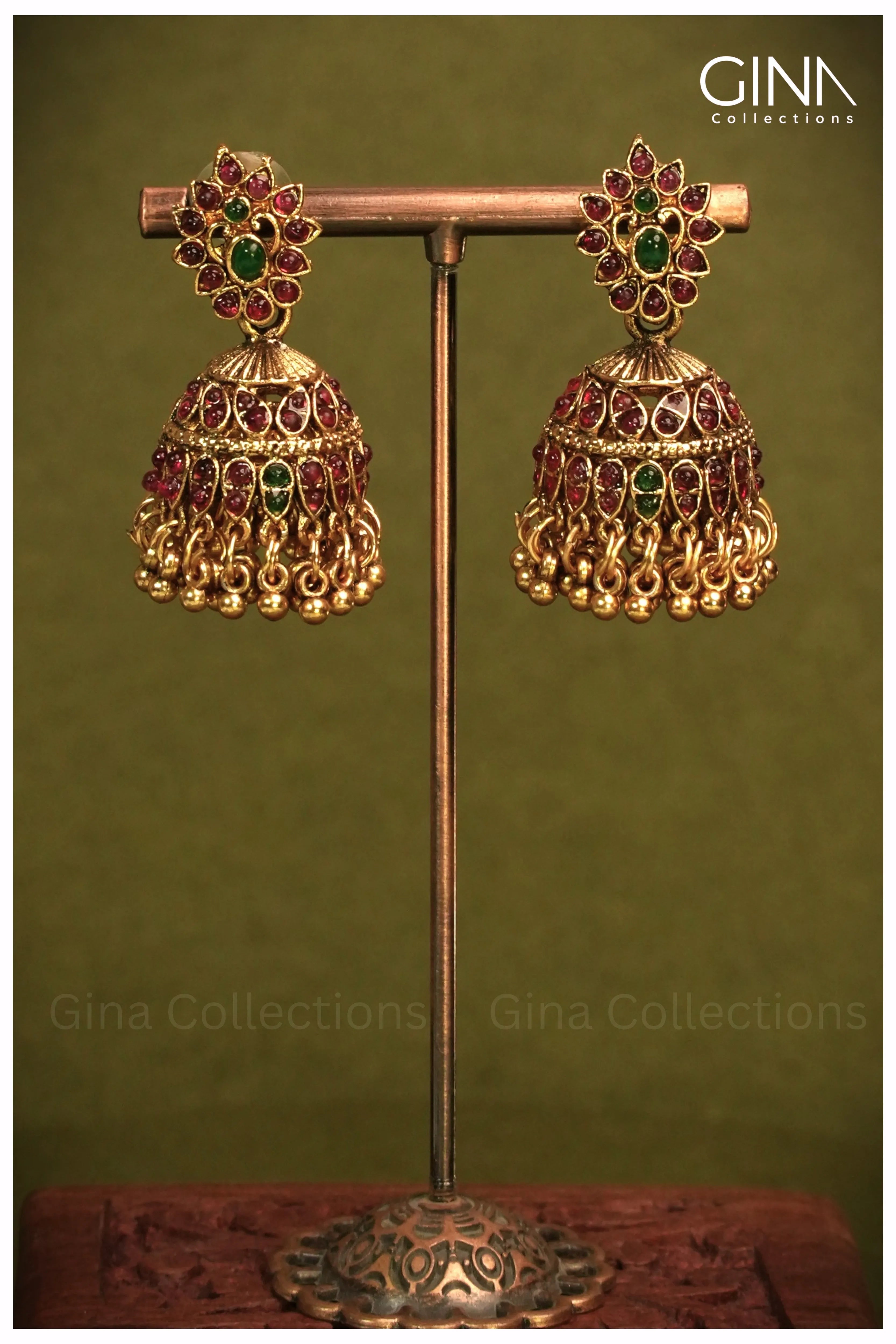 Gold Plated Multi Stones Necklace